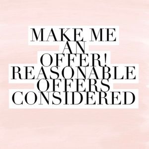 Reasonable Offers Considered